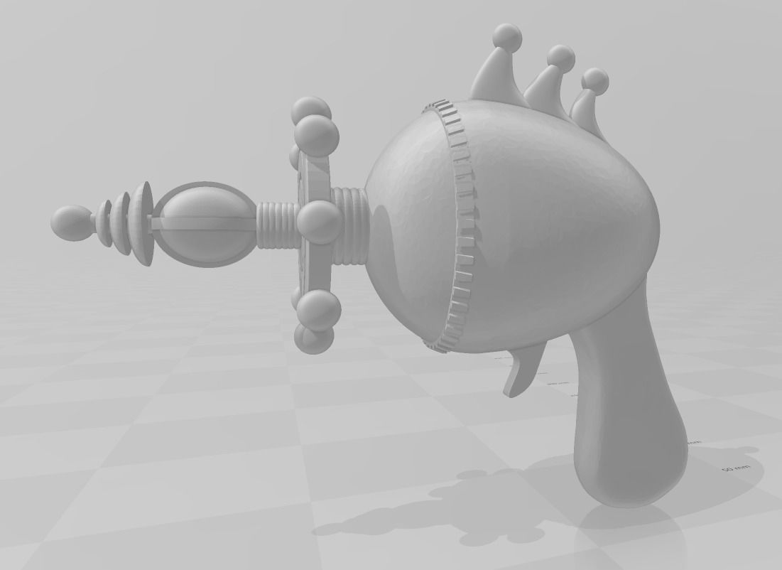 Killer Klowns from Outer Space Candy Floss Ray Gun and Stand 3D print model_5