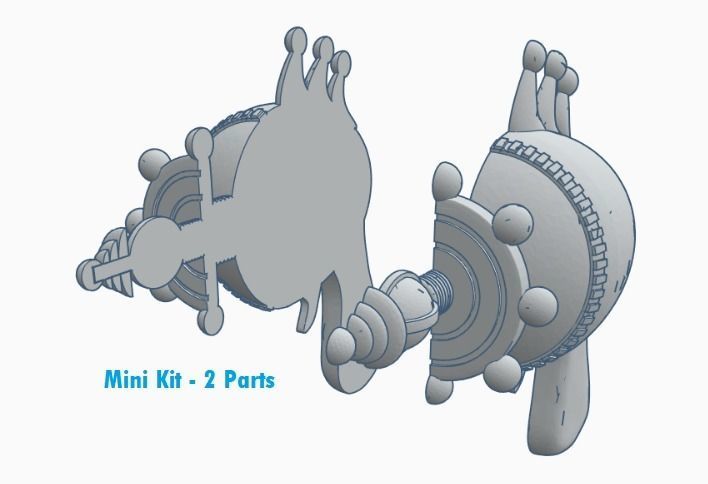 Killer Klowns from Outer Space Candy Floss Ray Gun and Stand 3D print model_9