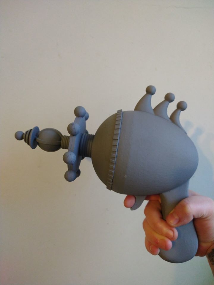 Killer Klowns from Outer Space Candy Floss Ray Gun and Stand 3D print model_4