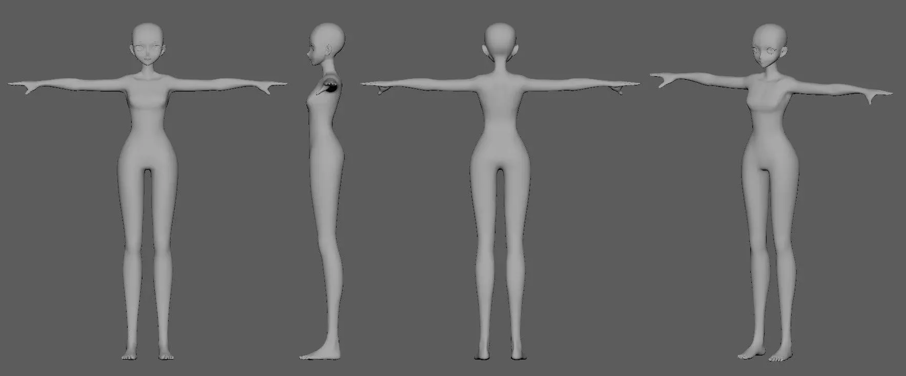 Body Base Module 3D model body base VR / AR / low-poly | CGTrader