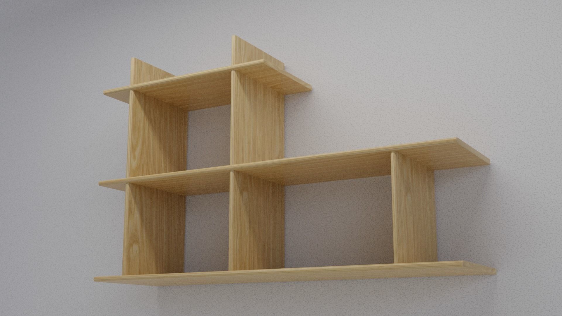 Shelf on a Wall Free 3D model_2