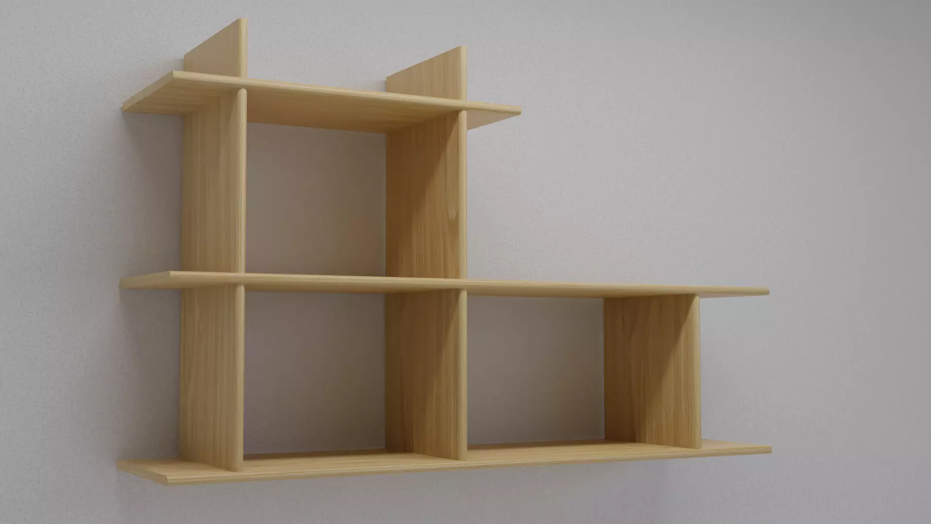Shelf on a Wall Free 3D model_0