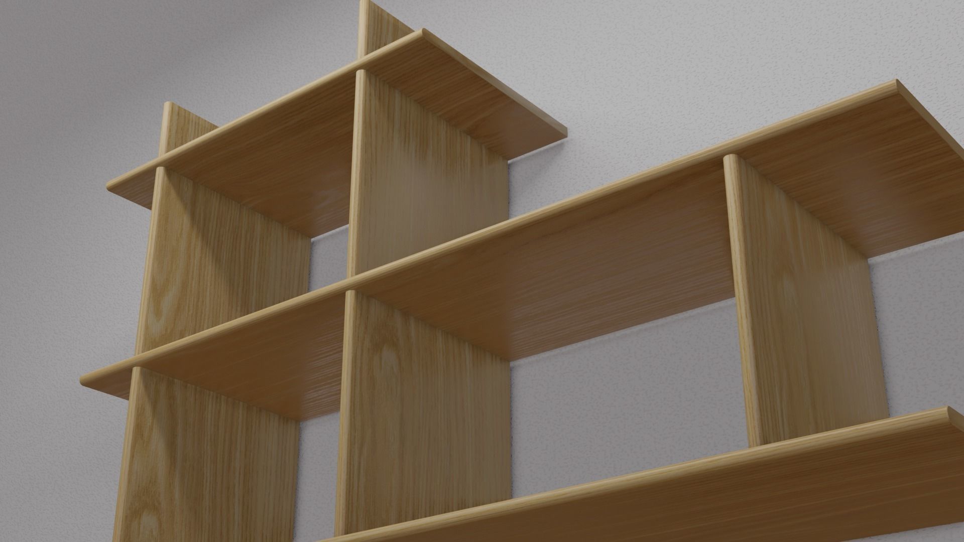 Shelf on a Wall Free 3D model_3