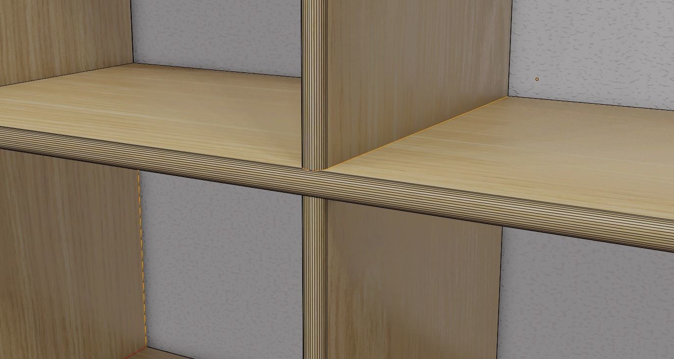 Shelf on a Wall Free 3D model_5