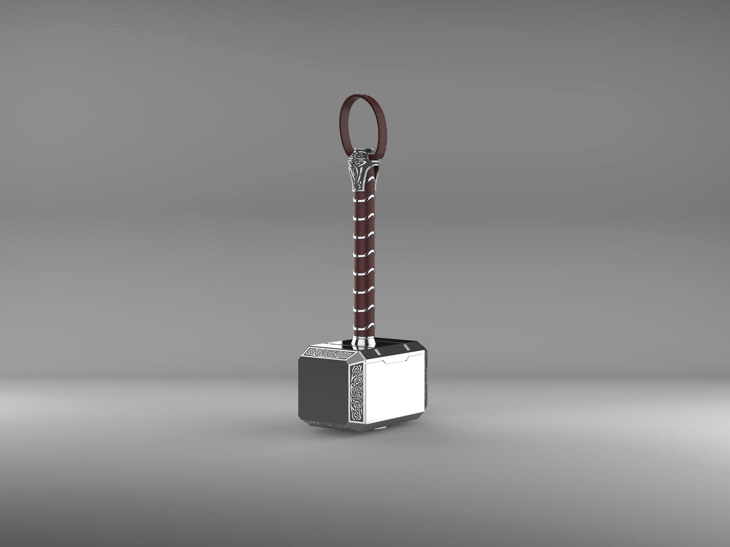 Mjolnir Thor Hammer 3D print model_3