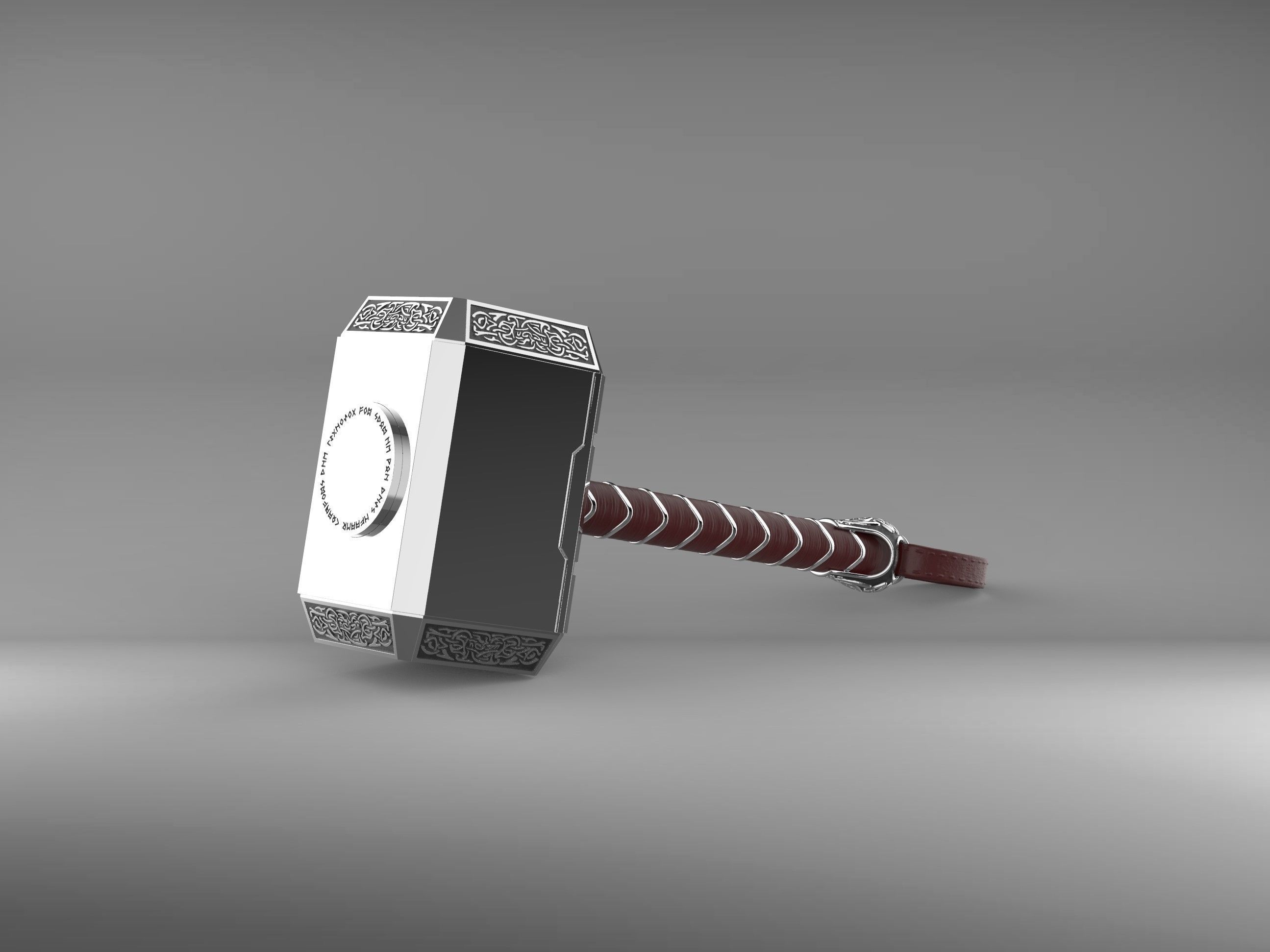 Mjolnir Thor Hammer 3D print model_2