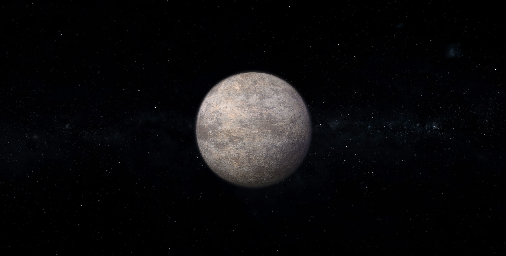 Dwarf Alien Planet or Moon 08 Low-poly 3D model_2