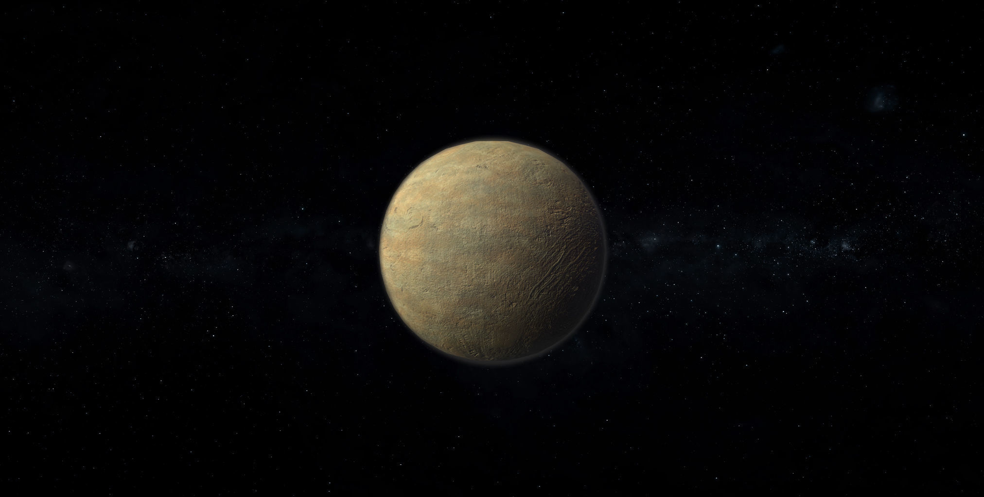 Dwarf Alien Planet or Moon 05 Low-poly 3D model_1