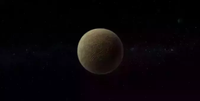 Dwarf Alien Planet or Moon 05 Low-poly 3D model