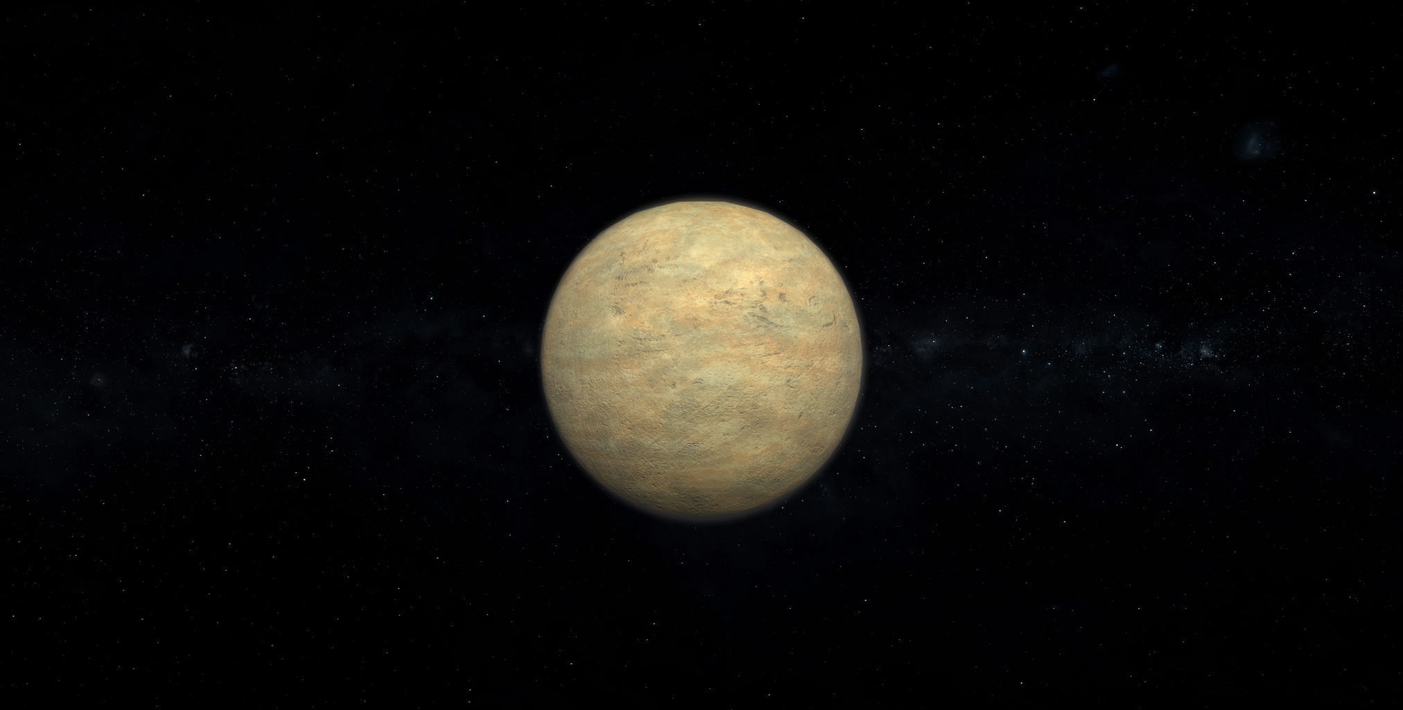 Dwarf Alien Planet or Moon 05 Low-poly 3D model_3