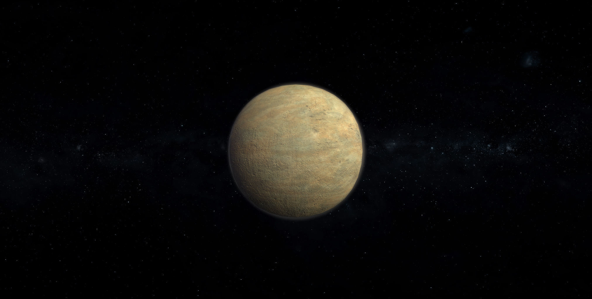 Dwarf Alien Planet or Moon 05 Low-poly 3D model_4
