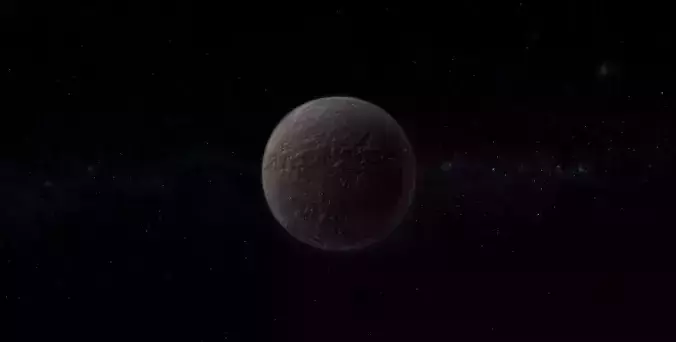Dwarf Alien Planet or Moon 04 Low-poly 3D model
