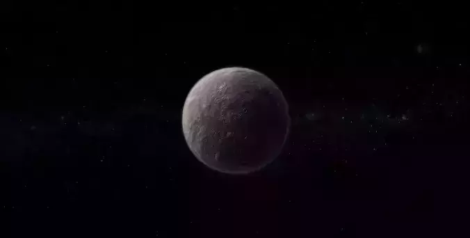 Dwarf Alien Planet or Moon 03 Low-poly 3D model