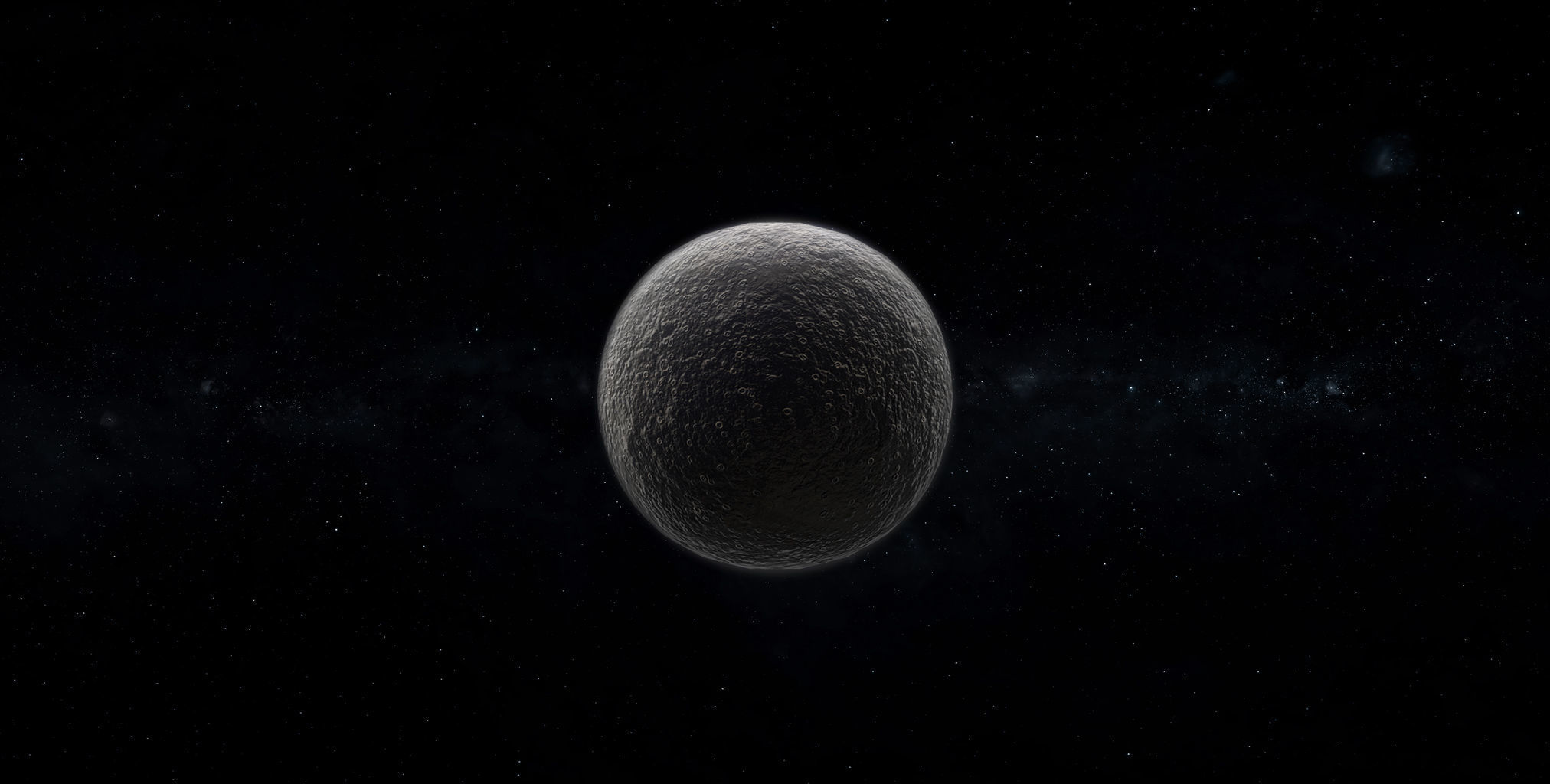 Dwarf Alien Planet or Moon 02 Low-poly 3D model_7