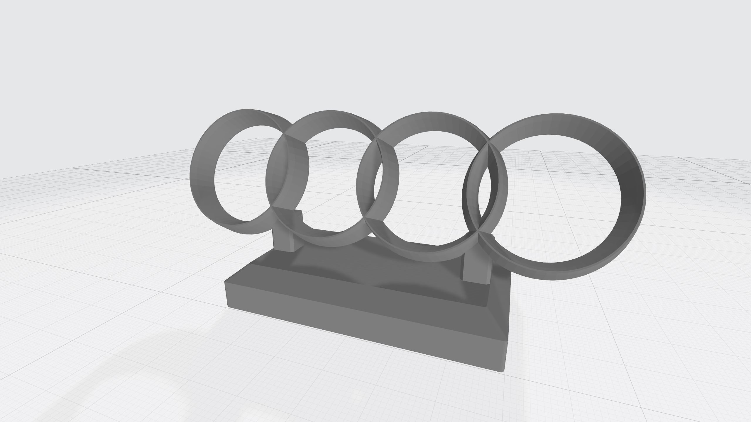 AUDI LOGO 3D print model_11
