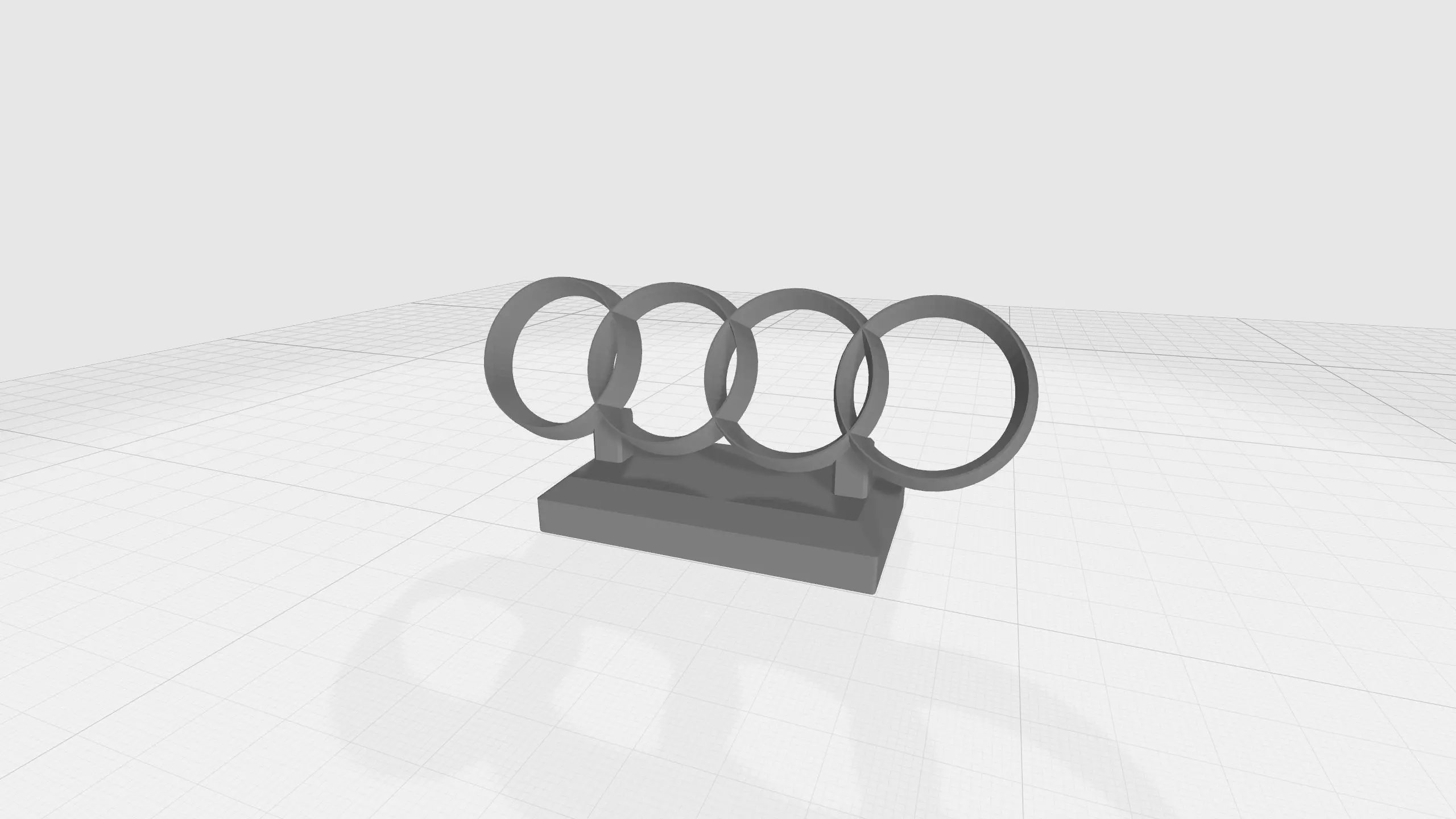 AUDI LOGO 3D print model_0