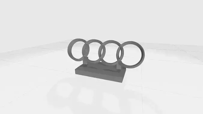 AUDI LOGO 3D print model