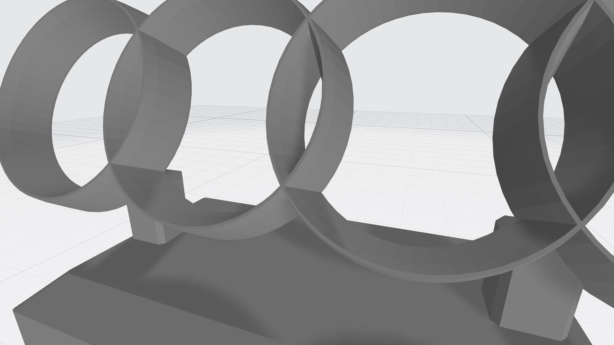 AUDI LOGO 3D print model_14