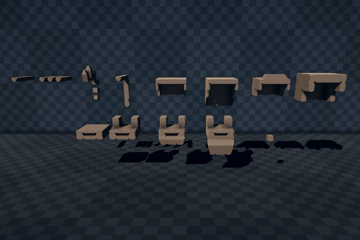 Low Poly Modular Survival Character Low-poly 3D model_5