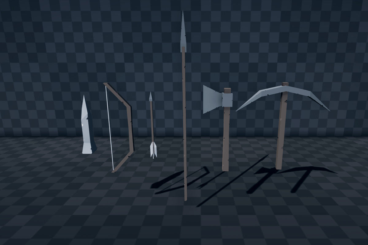 Low Poly Modular Survival Character Low-poly 3D model_4