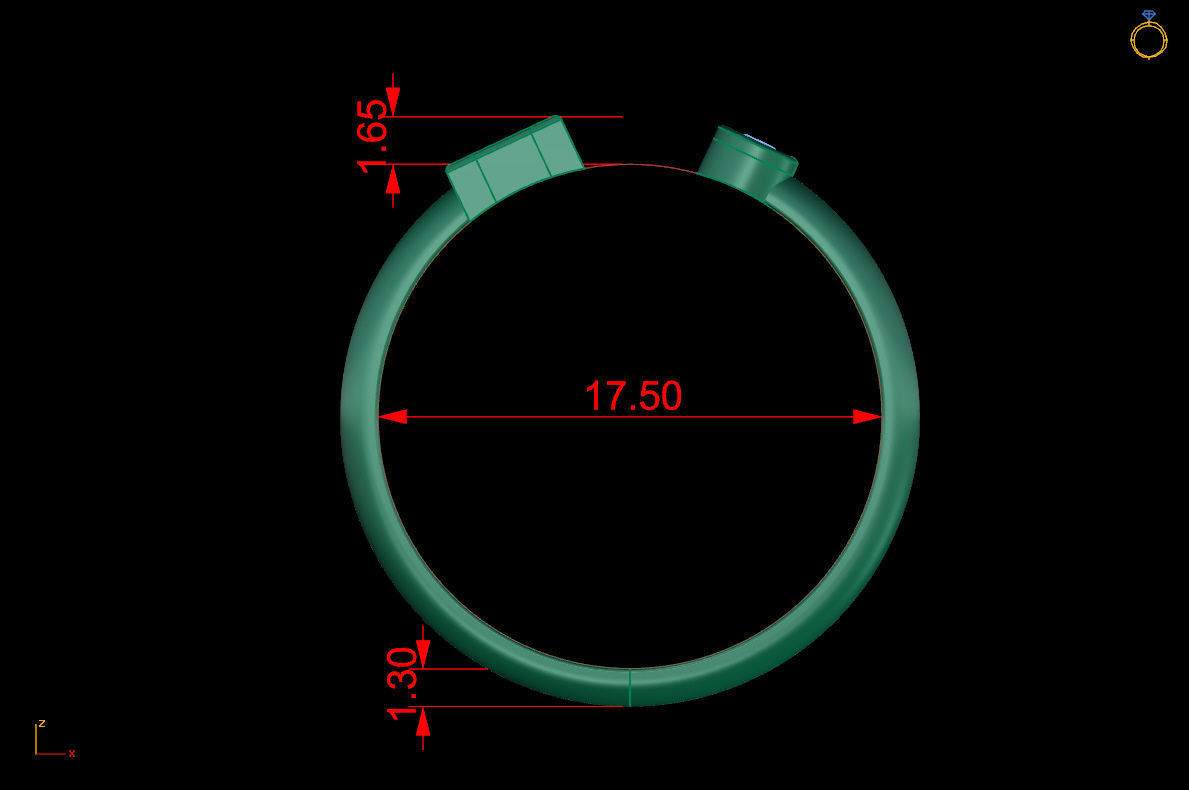 Ring 132 3D print model_6