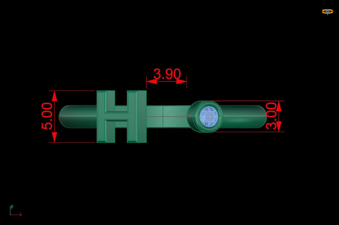 Ring 132 3D print model_8