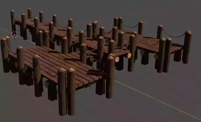 Wooden pier