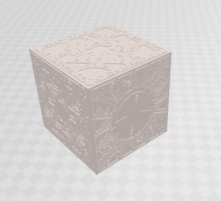 Printable Hellraiser Puzzle box - 6 part model kit 3D print model_1