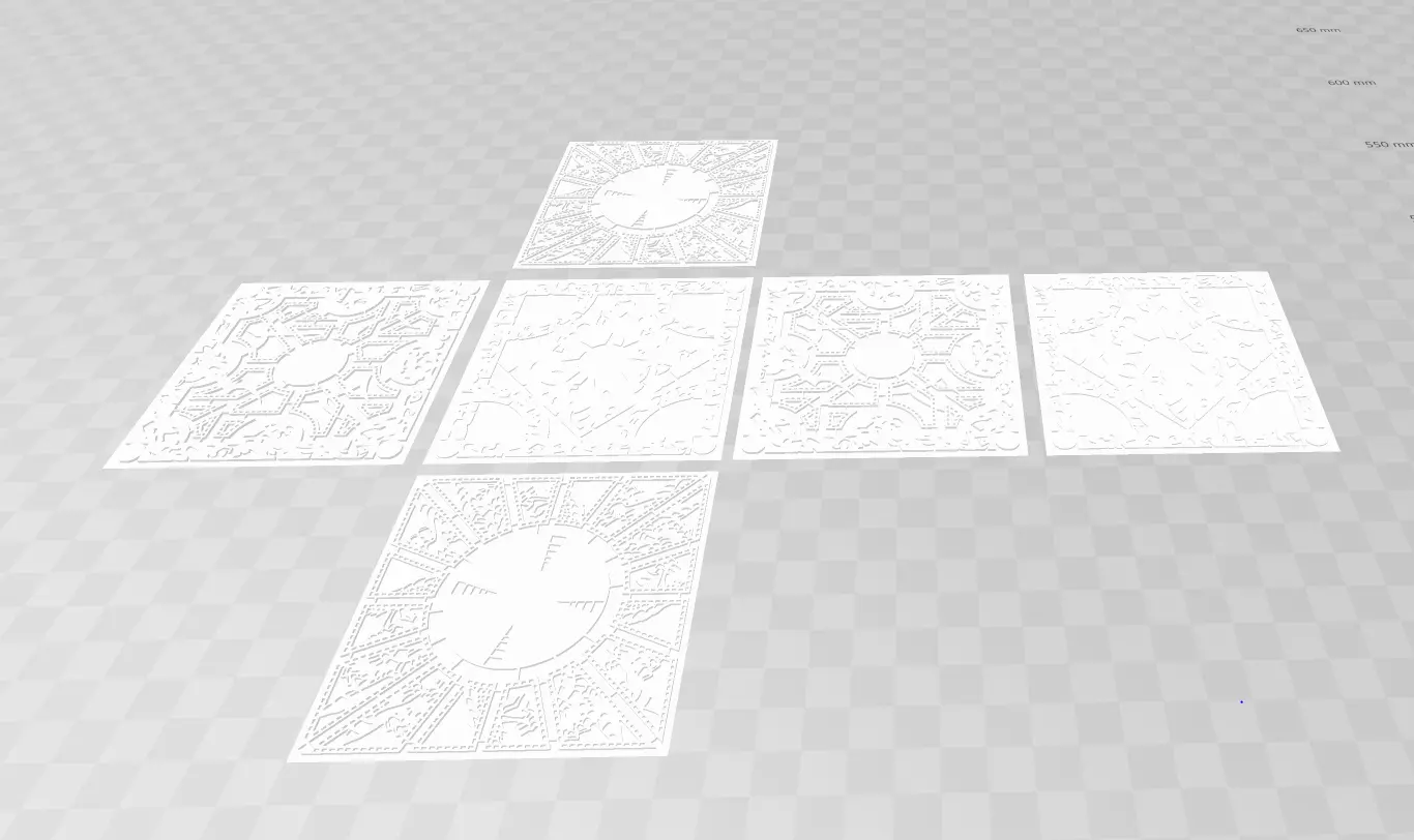 Printable Hellraiser Puzzle box - 6 part model kit 3D print model_0