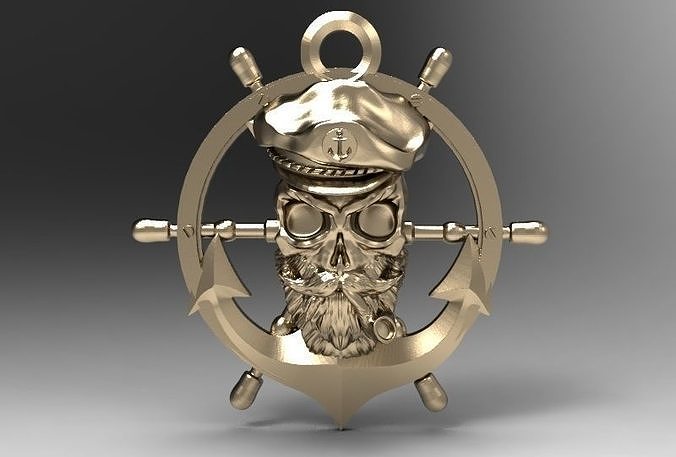 Pirate skull 3D print model