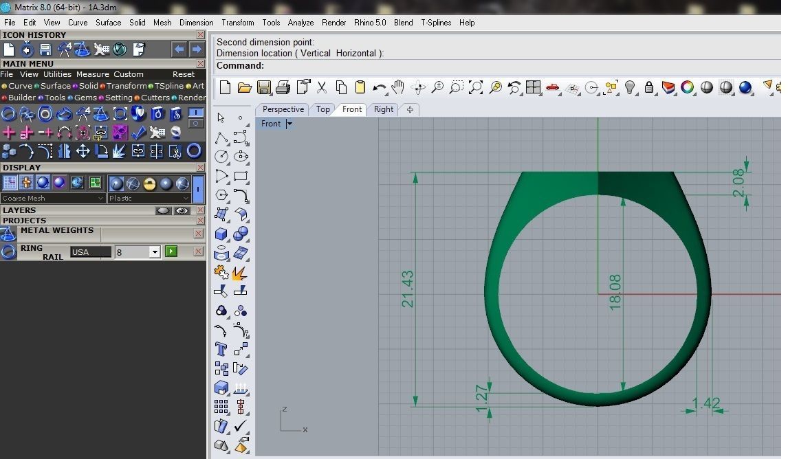 Geometric ring 1 3D print model_10
