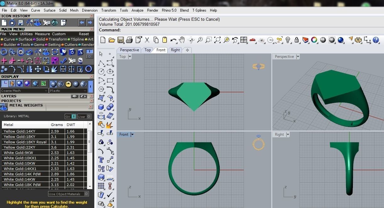Geometric ring 1 3D print model_12