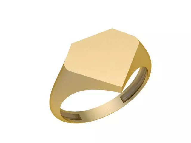 Geometric ring 1 3D print model_0