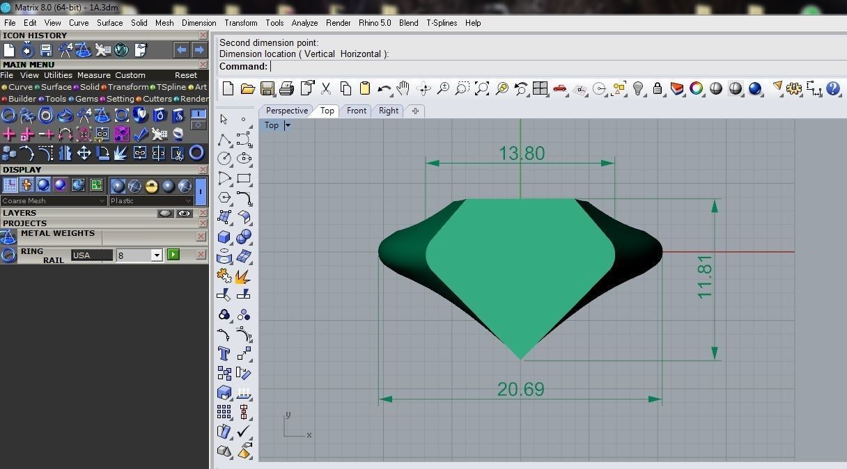Geometric ring 1 3D print model_8