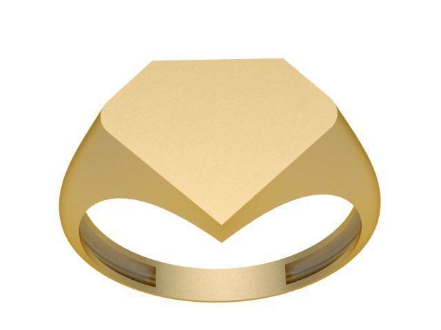 Geometric ring 1 3D print model_3