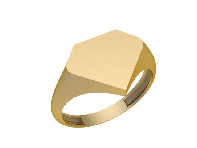 Geometric ring 1 3D print model_1
