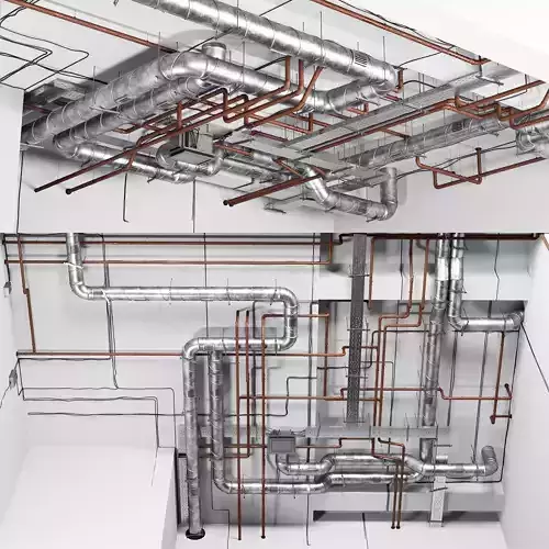 Industrial ceiling  3D model