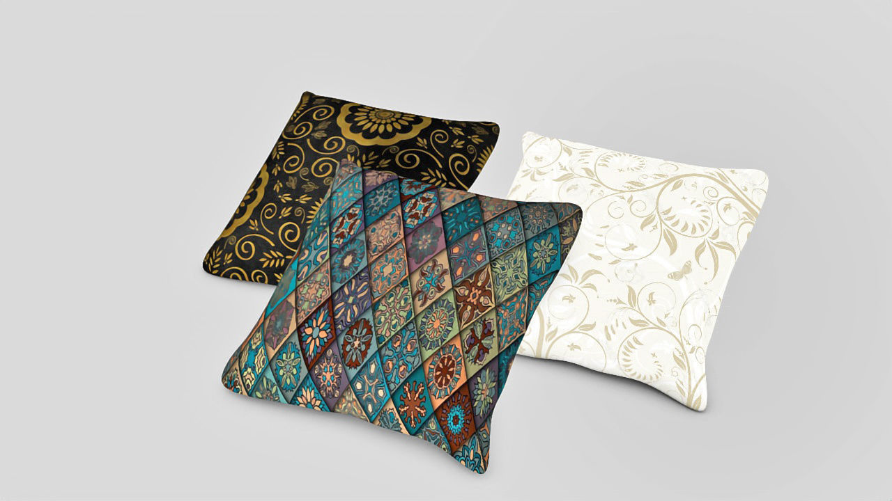 pillow decorative pillows 3D model_2