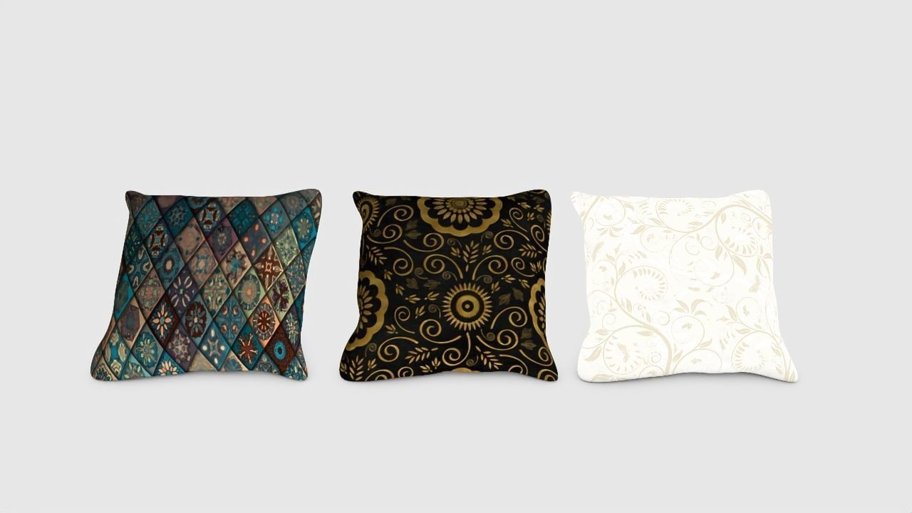 pillow decorative pillows 3D model_4