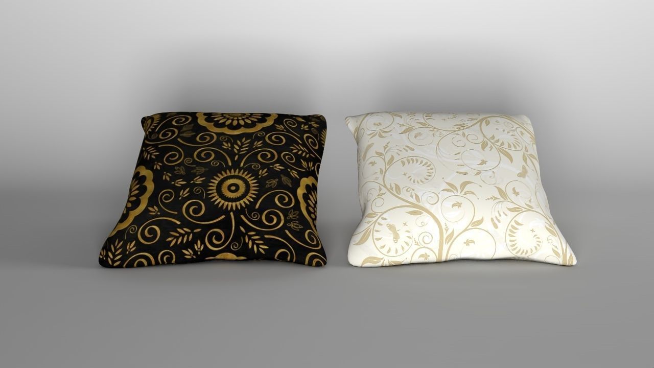 pillow decorative pillows 3D model_1