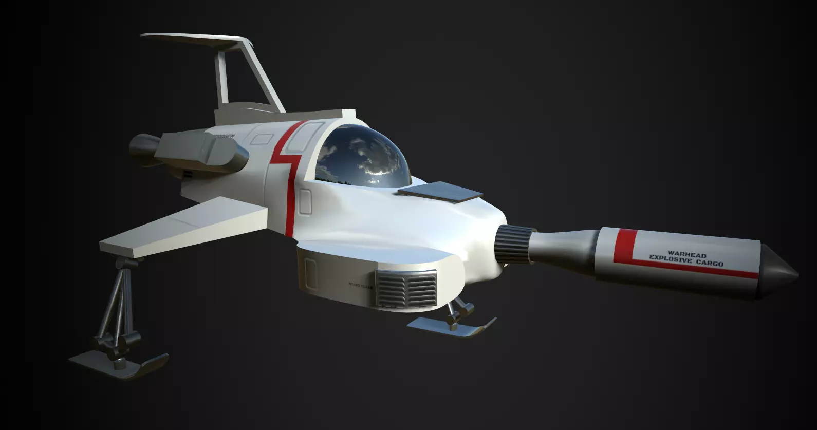 UFO Interceptor-stylised model from the TV show  3D model_0