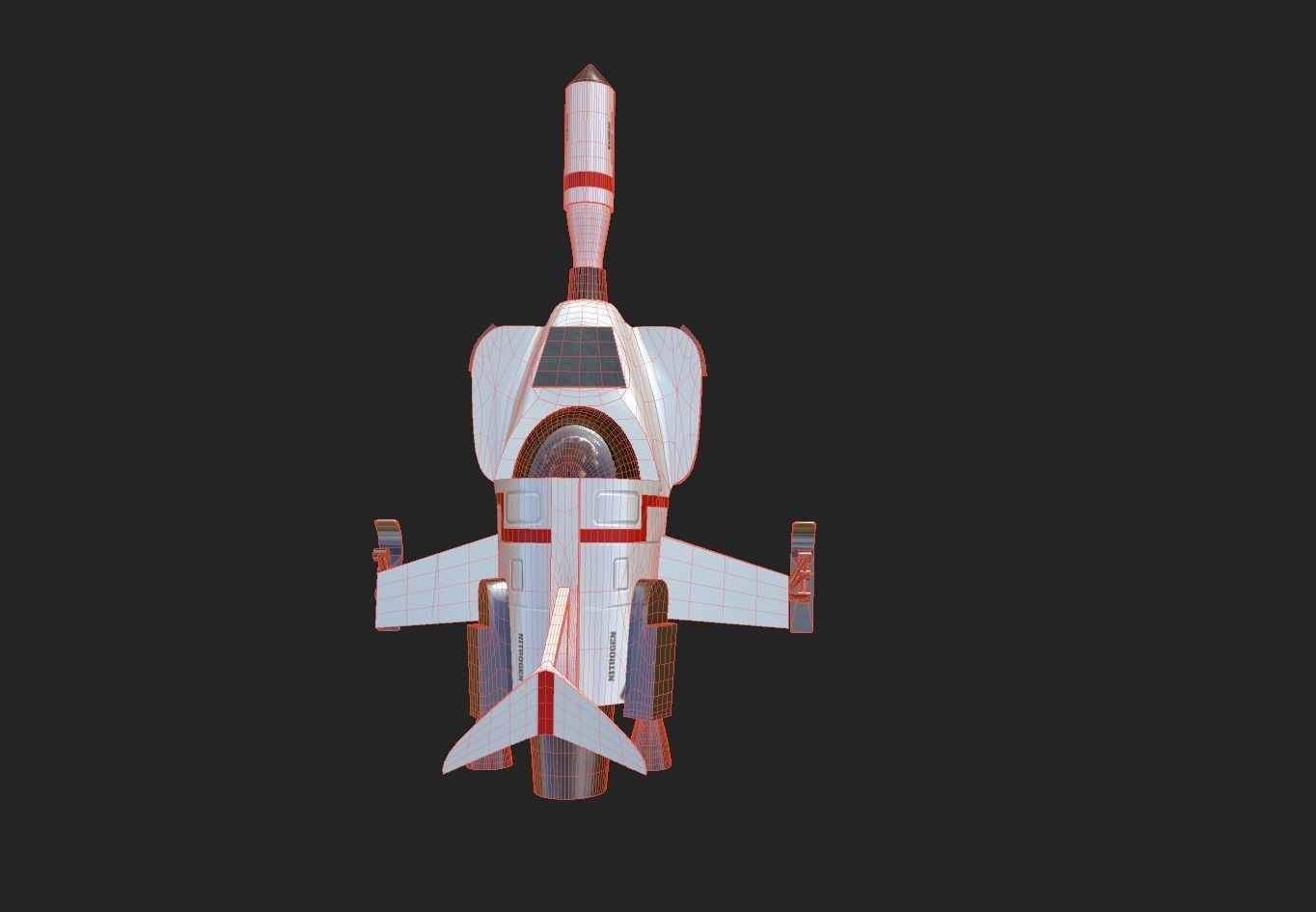 UFO Interceptor-stylised model from the TV show  3D model_8