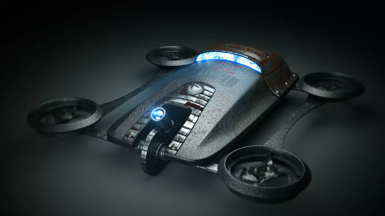 DRONE IRON HARD 3D model