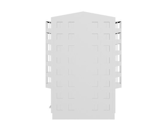 the eight storey building 3D model_6