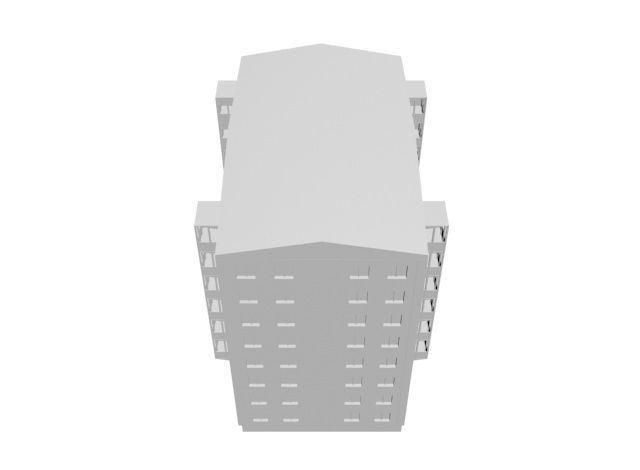the eight storey building 3D model_9