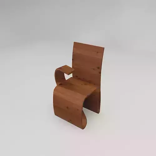 Wavy chair with tablet