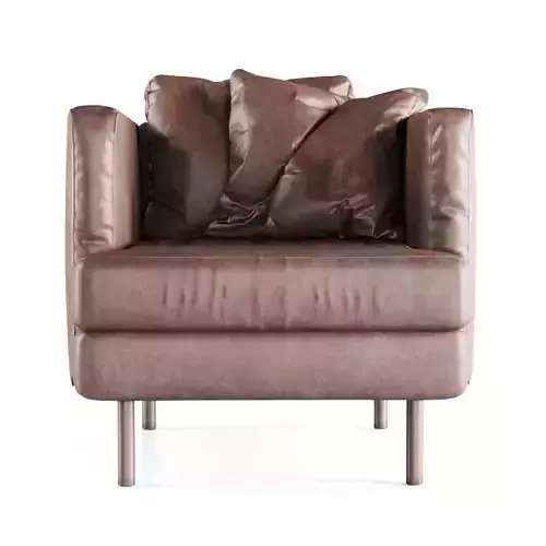 Leather lounge chair