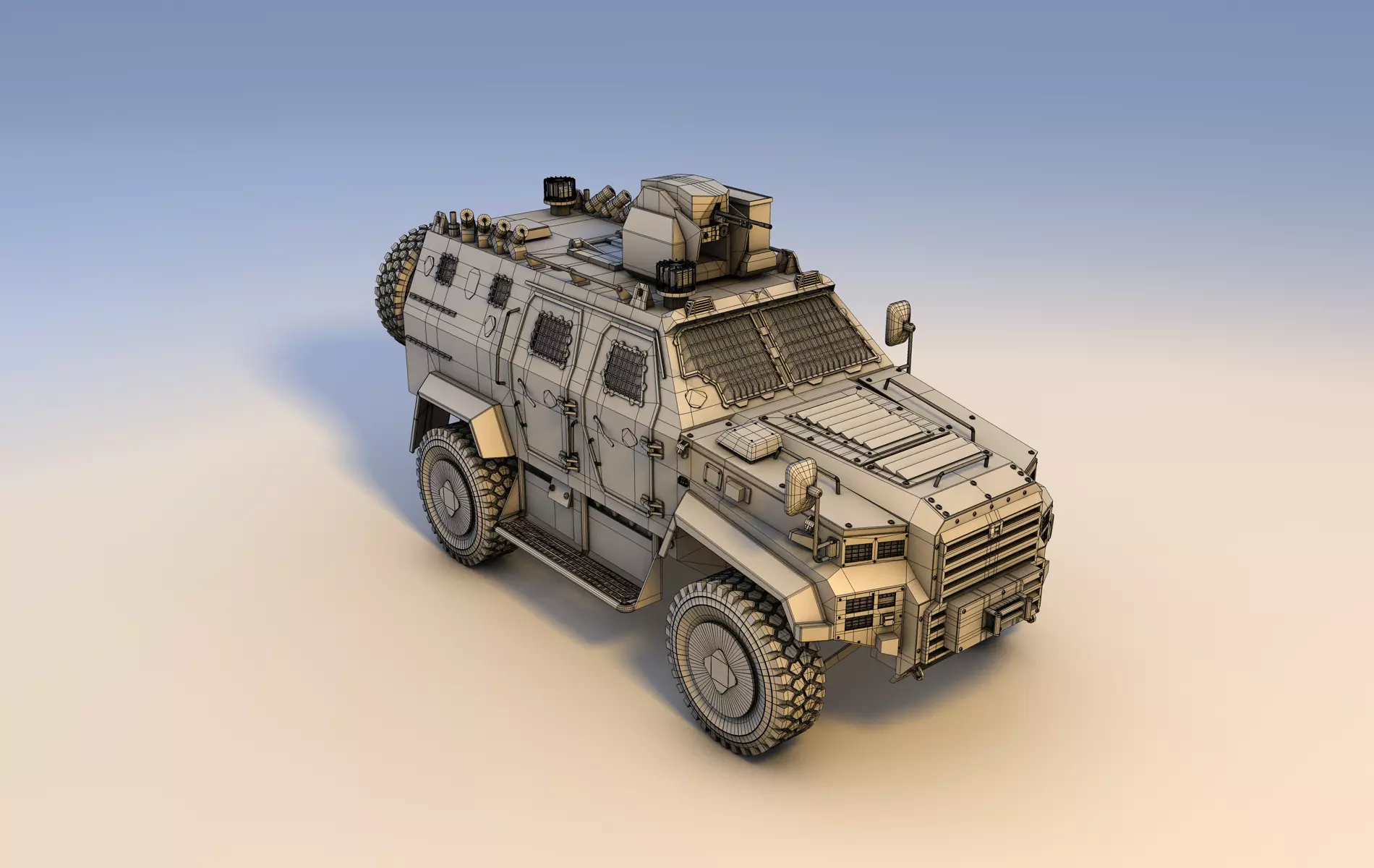 ejder armored vehicle 3D model_0