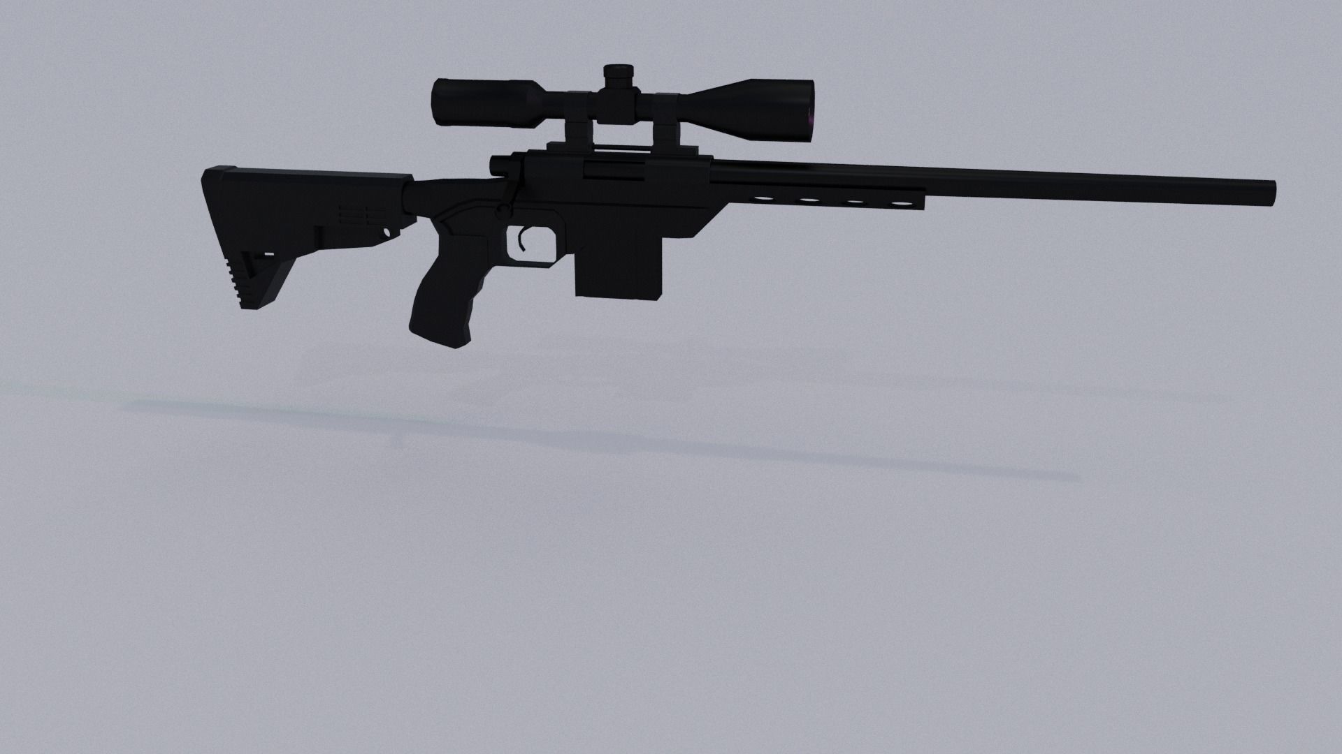 Lowpoly weapon pack model  Low-poly 3D model_1