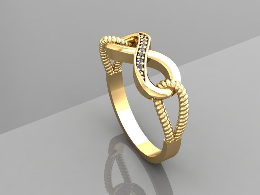 - Diamond ring  3D print model_4